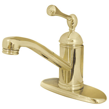 Kingston Brass KS340.BL Vintage 1.2 GPM 1 Hole Bathroom Faucet - Polished Brass