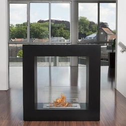 Small Qube Fireplace - Indoor Fireplaces