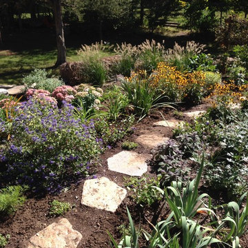Newly Installed Entryway Garden