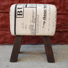 Canvas Cotton Western Style Stool