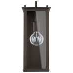 Capital Lighting - Capital Lighting 934611OZ Hunt - 15" 1 Light Outdoor Wall Mount - 1-light wall mount with Black finish and Clear. "RHunt 15" 1 Light Out Oiled Bronze Clear G *UL: Suitable for wet locations Energy Star Qualified: n/a ADA Certified: n/a  *Number of Lights: Lamp: 1-*Wattage:100w E26 Medium Base bulb(s) *Bulb Included:No *Bulb Type:E26 Medium Base *Finish Type:Oiled Bronze