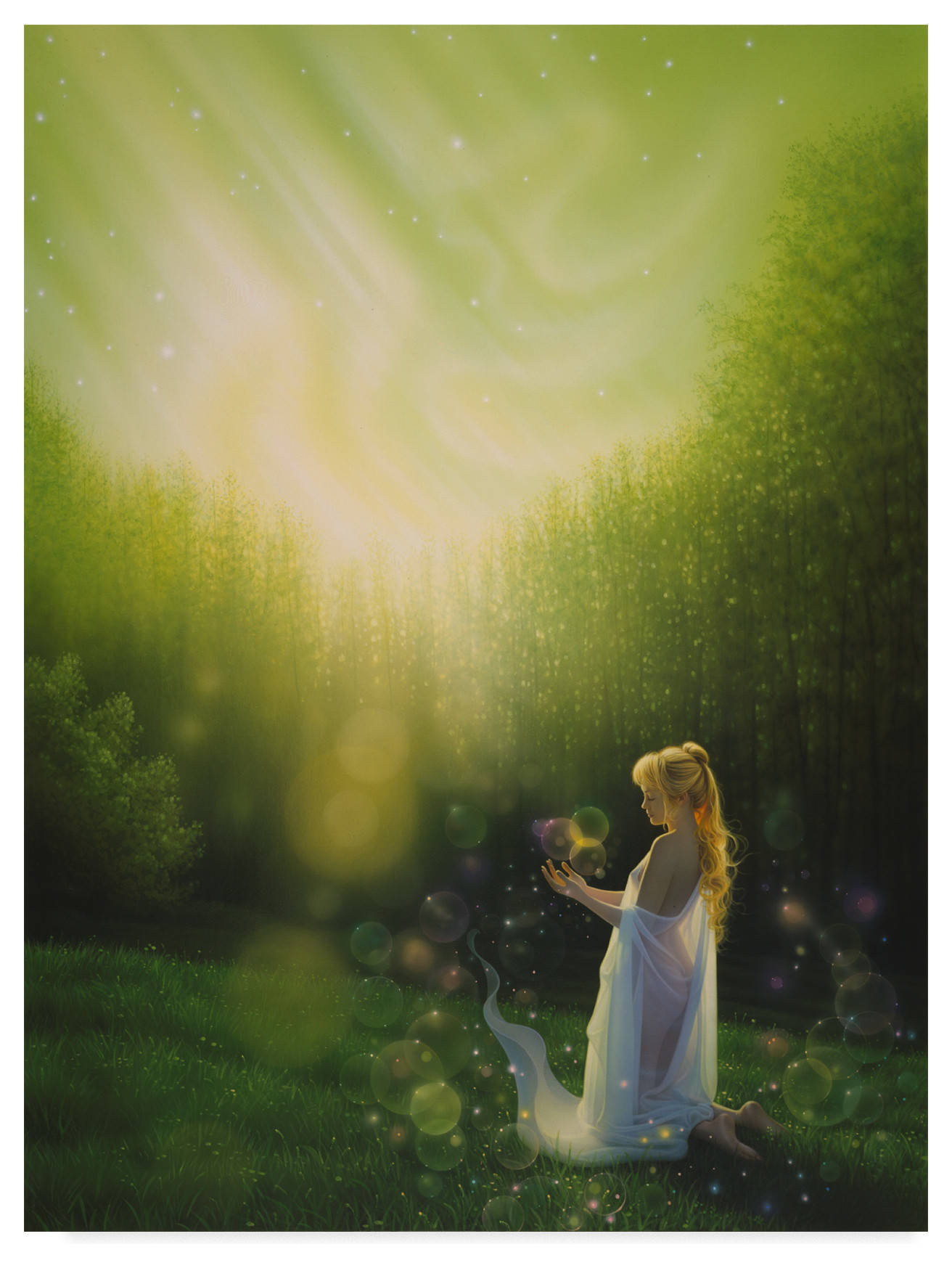 Kirk Reinert 'Celestial Friends' Canvas Art, 32"x24"