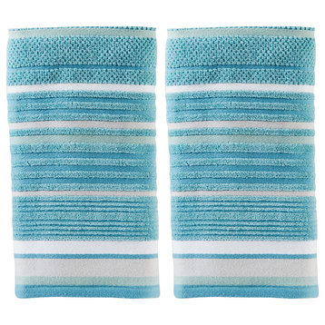 Seabrook Stripe Hand Towel, Set of 2