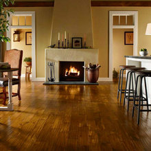 stucco fireplace