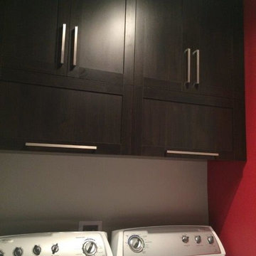 Custom Red Kitchen