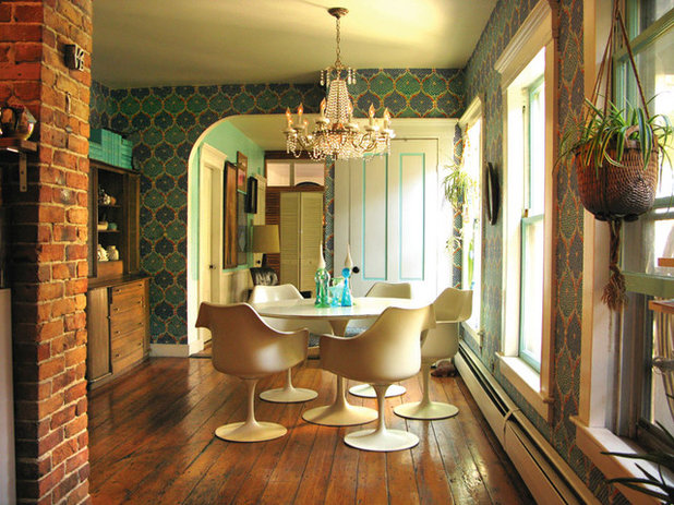 Eclectic  dining room - portland, maine - wary meyers decorative arts