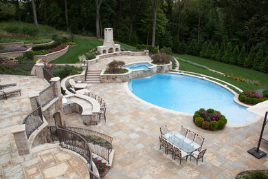 Design ideas for a traditional pool in New York.
