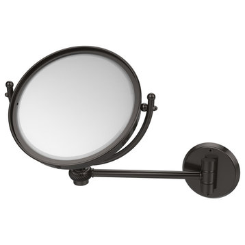 8" Wall-Mount Makeup Mirror 5X Magnification, Oil Rubbed Bronze