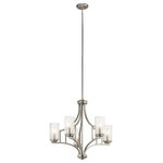 Kichler - Chandelier 5-Light, Brushed Nickel - At Kichler, we've been shedding light on what's important since 1938 by creating dependable, high-quality fixtures. Even as a global brand, we focus on building and strengthening relationships with not only customers and professionals, but with homeowners who choose our products for their homes. We offer more than 3,000 trend-right decorative lighting, landscape lighting and ceiling fan products in innumerable styles to enhance everything you do and show everyone you love in the best possible light.