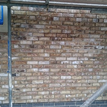BrickSlips.co.uk - London Weathered Yellow - Customer, External House Cladding.