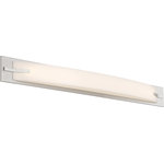 Nuvo Lighting - Contemporary Bow LED 39" Vanity In Brushed Nickel Finish - Bow LED 39" Vanity Fixture - Brushed Nickel Finish