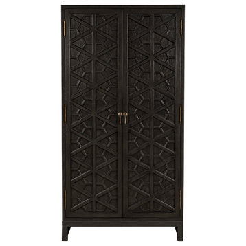 Noir Small Maharadscha Hutch With Pale Finish GHUT118P-S