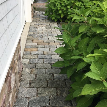 Cobblestone walkway