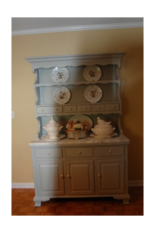 My Newly Painted Hutch Pics