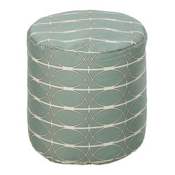 Surya Poufs- (POUF-104) - Floor Pillows And Poufs