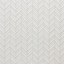 Jet Set Mosiac Field in Thassos White - Tile