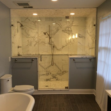 Tub to Oversized Shower Conversion