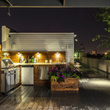 Bucktown Contemporary Rooftop Deck