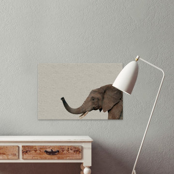 "Side Elephant" Painting Print on Wrapped Canvas