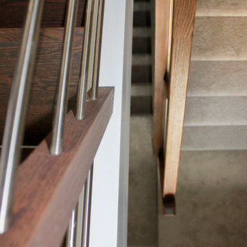 Project #22 | Stainless Steel & Dark Wood Treads