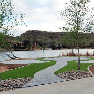 Global Syn-Turf artificial grass installation in Lubbock, TX