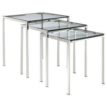 Eye Catching Stainless Steel Nesting Table Set