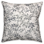 DDCG - Gray Leaf Lattice Spun Poly Pillow, 18"x18" - This polyester pillow features a gray leaf lattice design to help you add a stunning accent piece to  your home. The durable fabric of this item ensures it lasts a long time in your home.  The result is a quality crafted product that makes for a stylish addition to your home. Made to order.