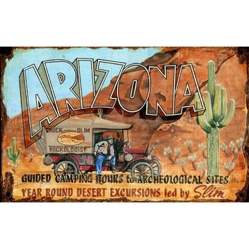 Red Horse Arizona Slim Sign - 15 x 26