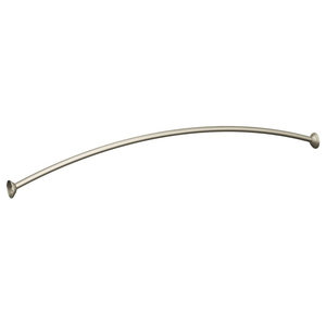 Curved 78 To 84 Inch Shower Curtain Rod Contemporary Curved Shower Rods 5 Rod Brushed Nickel