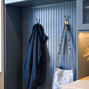 Showplace EVO Pendleton Kitchen in Smokey Blue and Quartersawn Oak Sable
