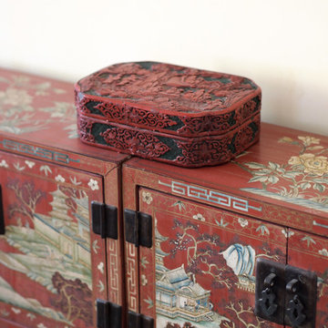 My Houzz: Art and Antiques in a Louisiana Center-Hall Cottage