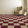Nexus Burgundy 12"x12" Self Adhesive Carpet Floor Tile, 12 Tiles/12 sq. ft.