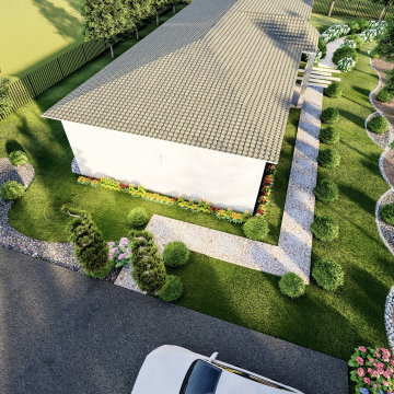 Front Yard Landscape Design in Florida