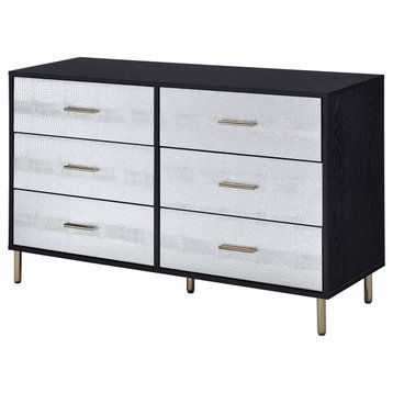 Acme Myles Dresser Black Silver and Gold Finish
