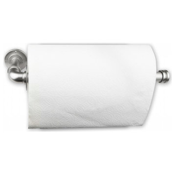 Triple Toilet Paper Storage/Single Kitchen Towel Holder, Satin Nickel