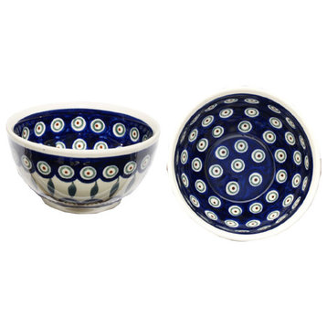 Polish Pottery  Ice Cream/Cereal Bowl, Pattern Number: 56