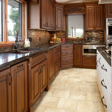 Door style: Cambridge | Species: Cherry | Finish: Vintage Autumn