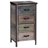 Gallerie Decor Soho Traditional Solid Wood Accent Cabinet in Blue