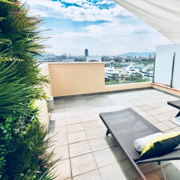 VistaFolia Luxury Roof Top Deck with Artificial Greenwall Privacy Screen