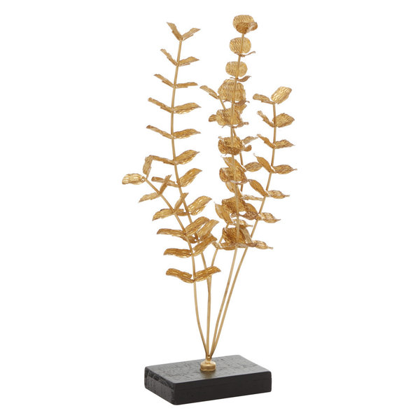 CosmoLiving by Cosmopolitan Gold Metal Contemporary Abstract Sculpture