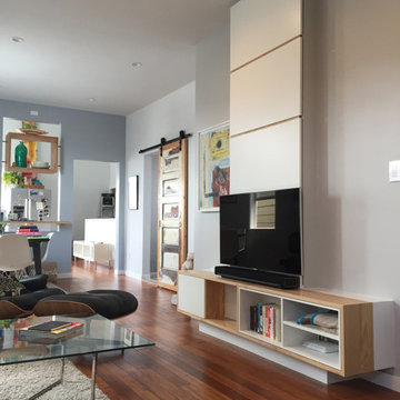 Entertainment Center - White w/Ash