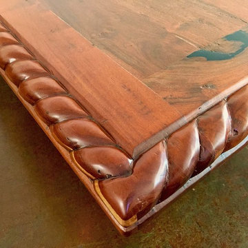 Custom Rectangular Mesquite Wood Dining Table