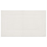 Mohawk Home - Mohawk Home Prestige Knitted Bath Rug, White, 1' 5" x 2' - Refresh the bath spaces around your home with this essential bath collection featuring a dynamic high/low wide border design. Fit for a spa, these plush bath rugs offer everyday durability, sumptuous softness, and exquisite style in a variety of versatile sizes and colors to bring any bath space to life. Designed to hold up under heavy wear and tear, these resilient bath rugs offer advanced soil, stain, fade, and skid protection - the perfect choice for high-traffic areas.