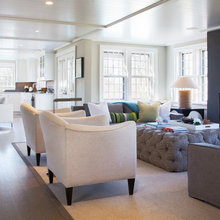 sunroom and downstairs family room