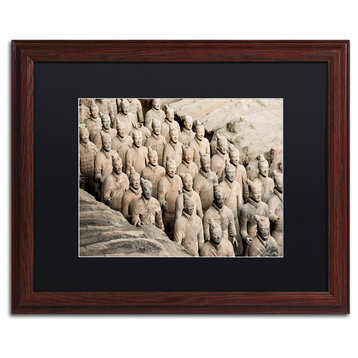 Philippe Hugonnard 'Terracotta IV' Art, Wood Frame, Black Matte, 20"x16"