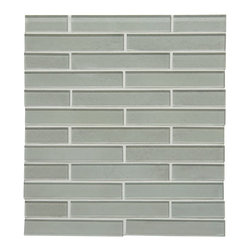 Waterworks Optix Watercolors 1" x 6" Staggered Mosaic - Tile