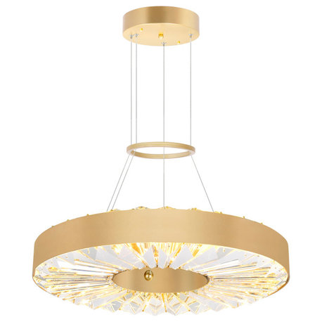 Bjoux LED Chandelier With Sun Gold Finish