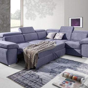 European modern sectional sleeper sofa SANTANA