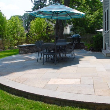 Needham Residence - Circular Bluestone Patio