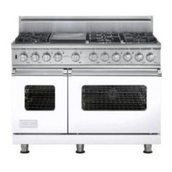 Viking 48" Pro-style Dual-fuel Range White Liquid Propane | VDSC5486GWHLP - Gas Ranges And Electric Ranges